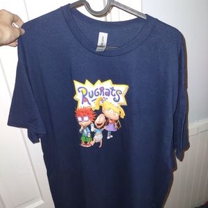 Rug rats XL gener neutral tee shirt navy blue color comfortable womens or mens